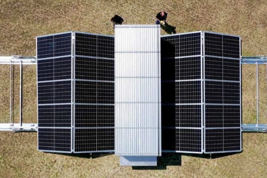 generacion de energia electrica fotovoltaica conterizada